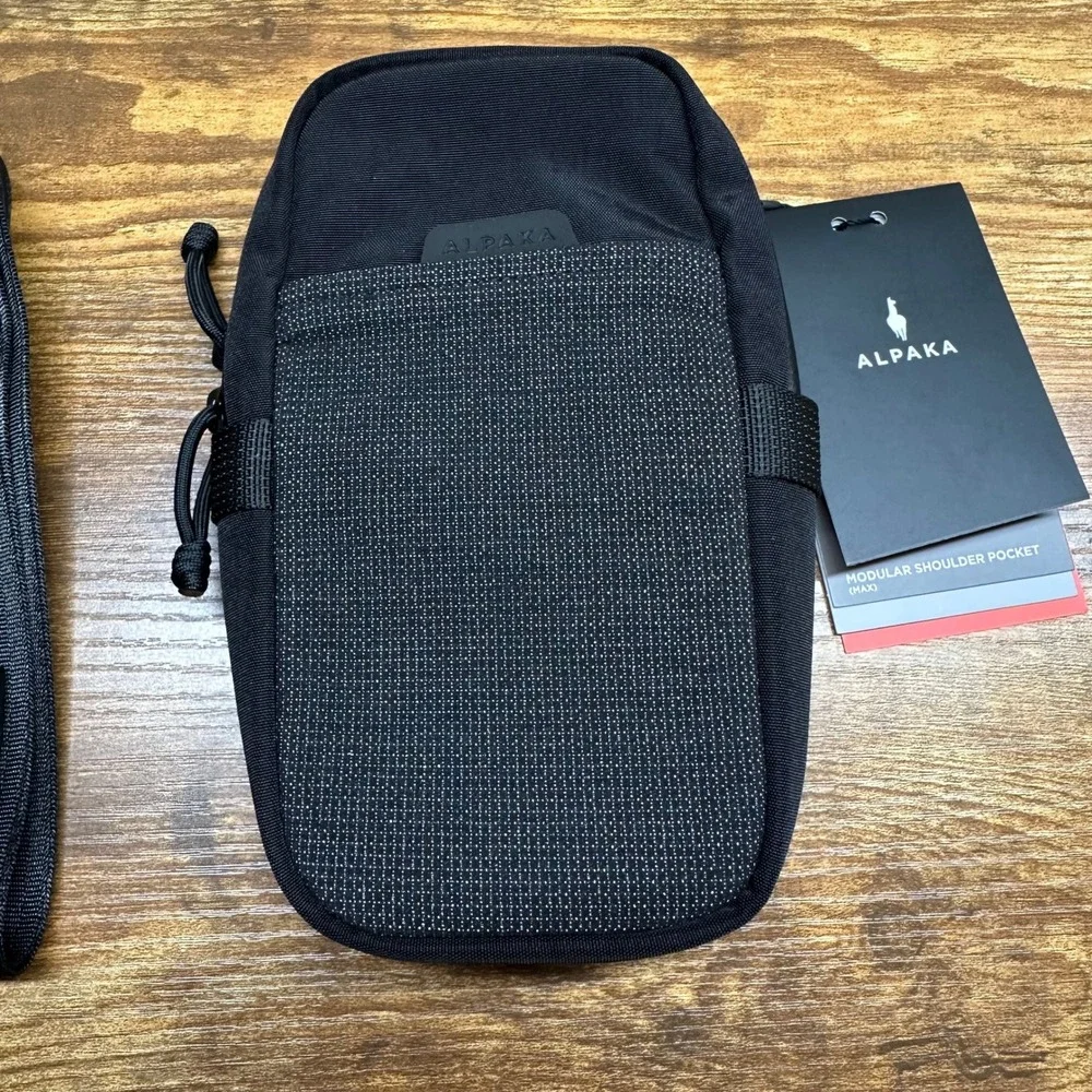 NEW Alpaka Modular Shoulder Pocket Max Black Axoflux 400D Nylon Pouch